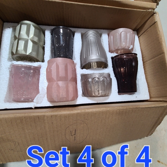 BHLDN Anthropologie blush nightfall votive, set of 8 - Picture 6 of 6